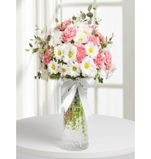 BEYAZ PEMBE KARANFİL