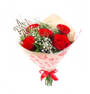 5  Lİ GÜL  BUKETİ