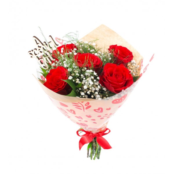 5  Lİ GÜL  BUKETİ